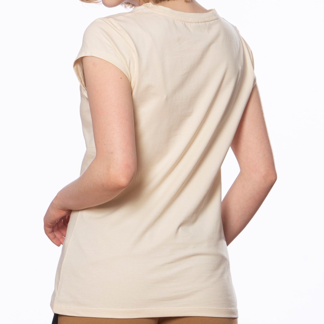 Kadın Kemik Süprem Kısa Kollu Basic Tişört