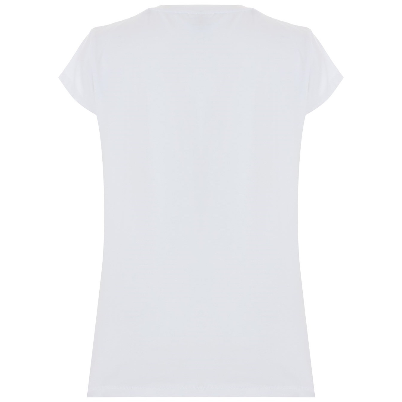 Kadın Beyaz Süprem Kısa Kollu Basic Tişört