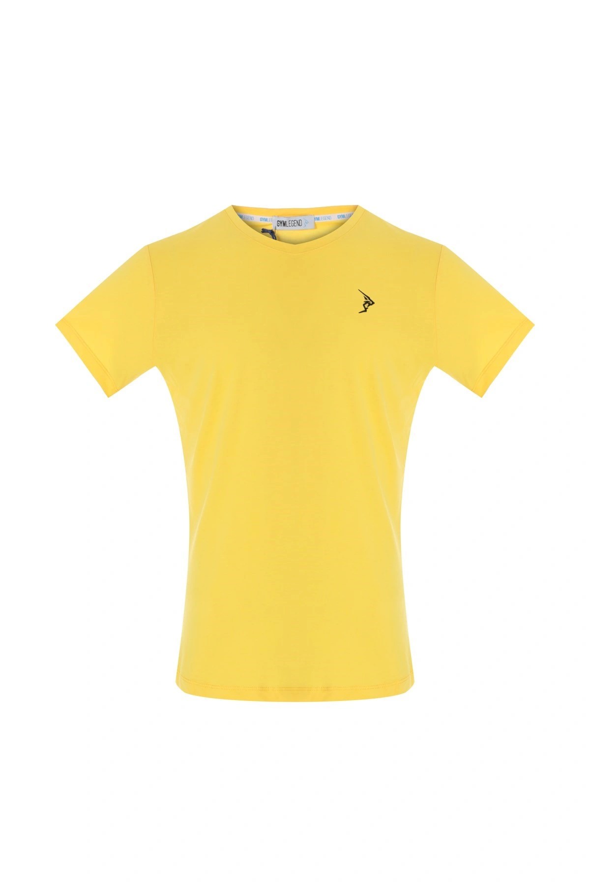 Gymlegend Erkek Sarı Süprem Kısa Kollu Basic Tişört