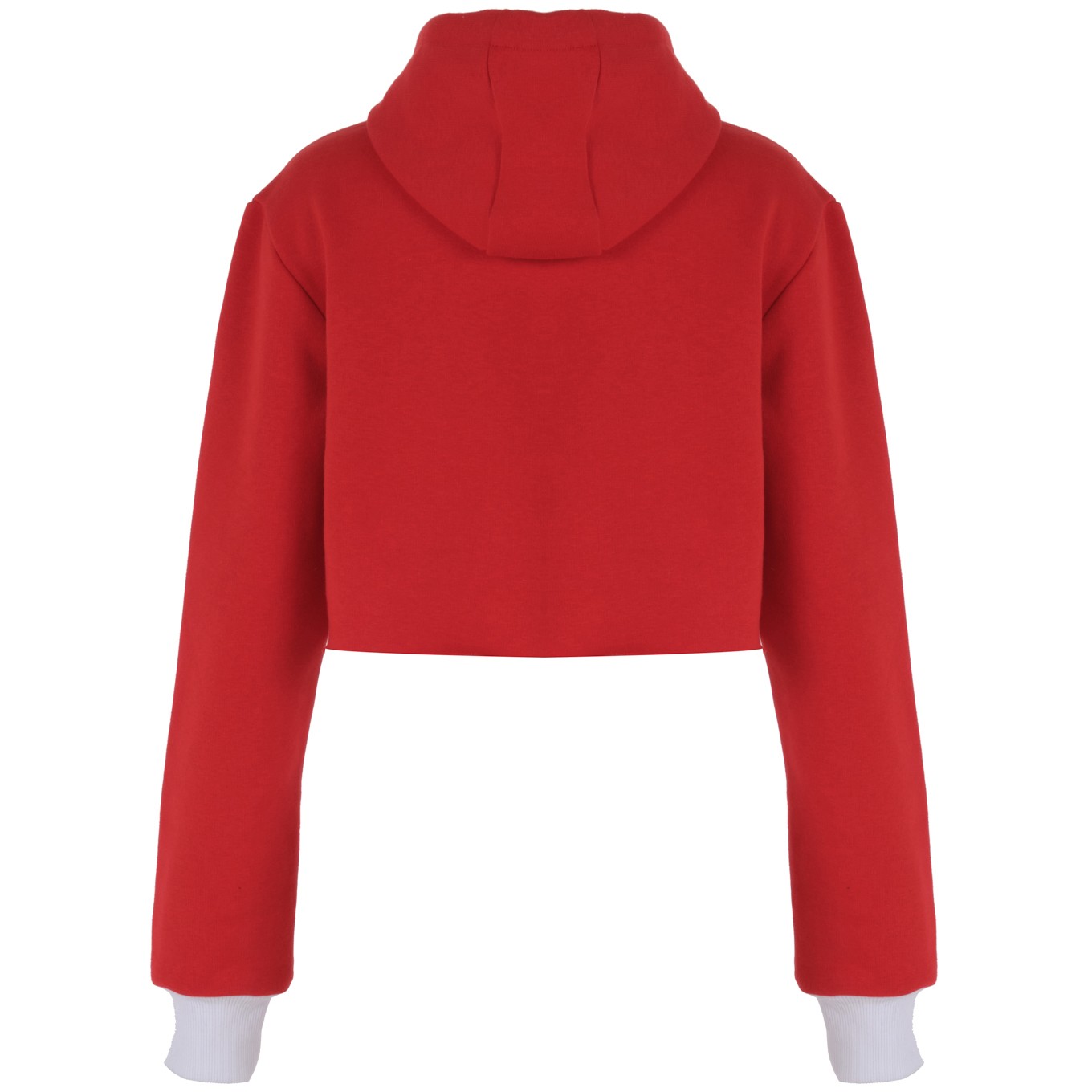Siren Kadın Kırmızı Kapüşonlu Kısa Sweatshirt