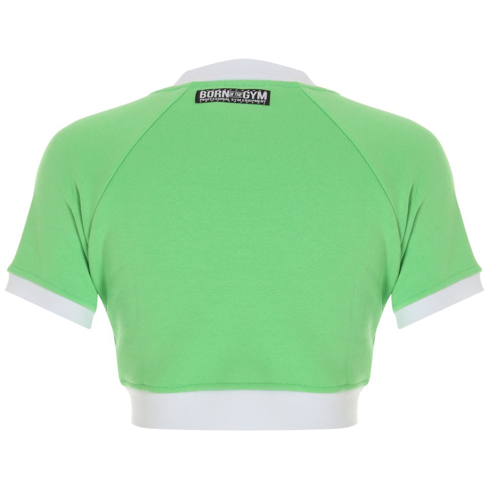 Myrina Kadın Fıstık Yeşil Kısa Sweatshirt