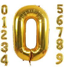 Gold Folyo Balon Rakam 34 inç