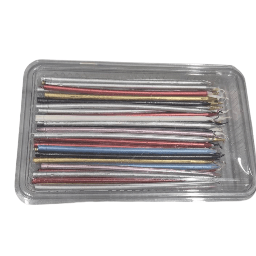 Karışık Renkli Pasta Mumu 100’lÜ Paket