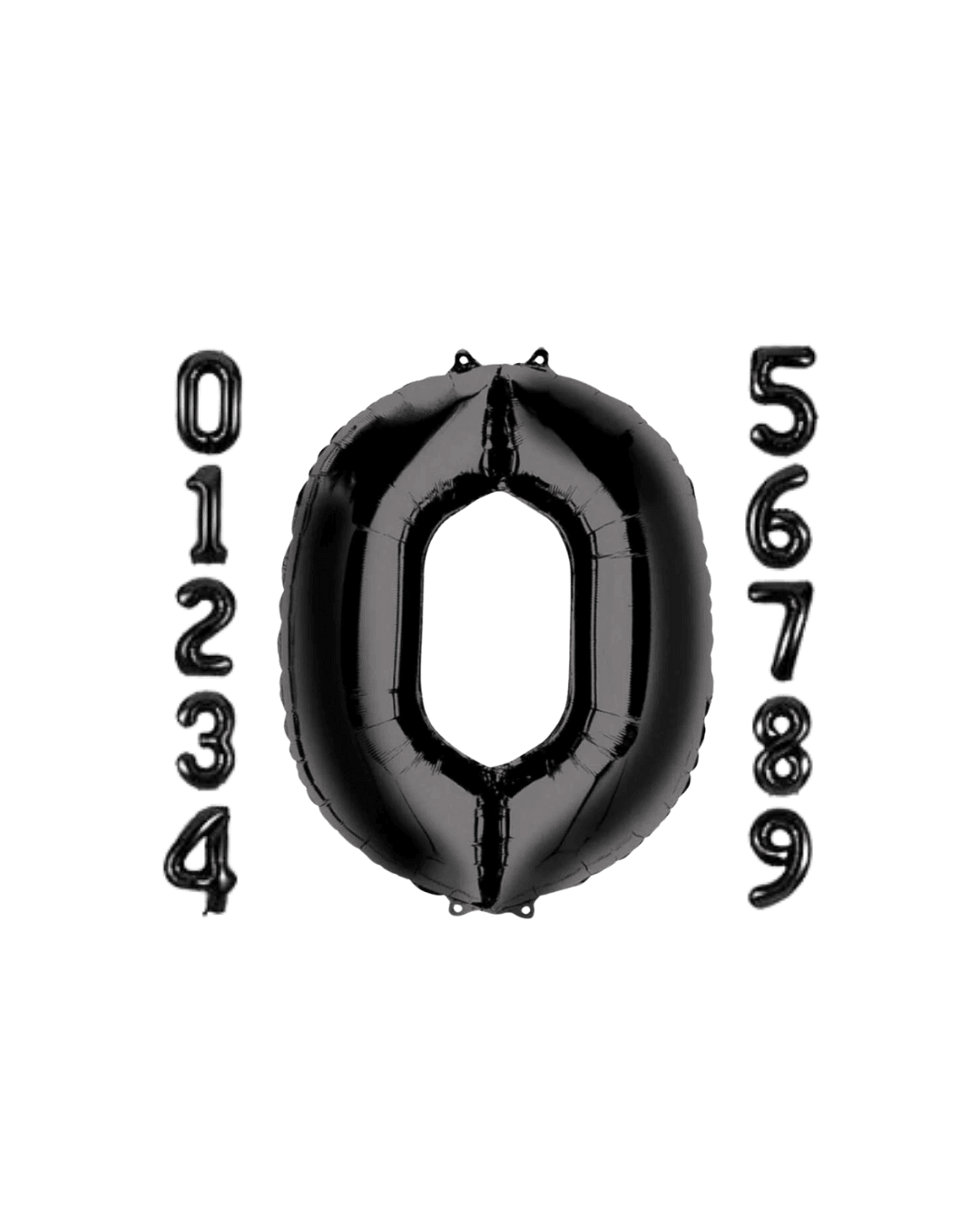 Siyah Folyo Balon Rakam 34 inç
