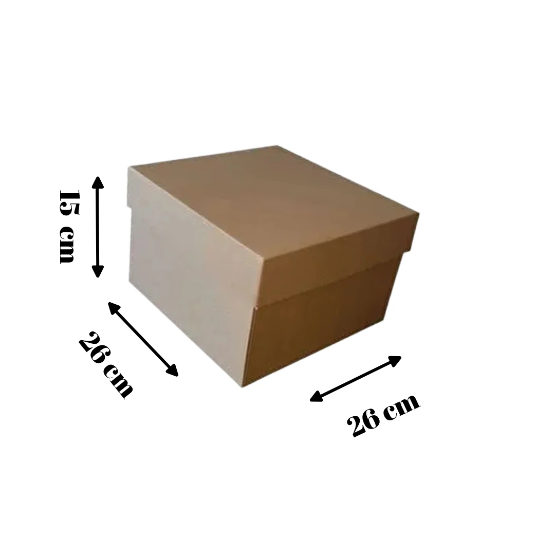 KRAFT PASTA KUTUSU 26x26x15 CM 5 Adet