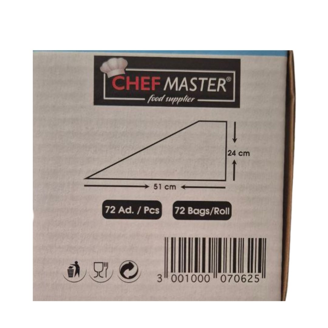 Chef Master Tek Kullanımlık Sıkma Torbası 72'Lİ