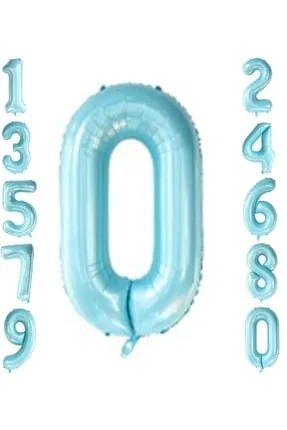 Mavi Folyo Balon Rakam 34 inç