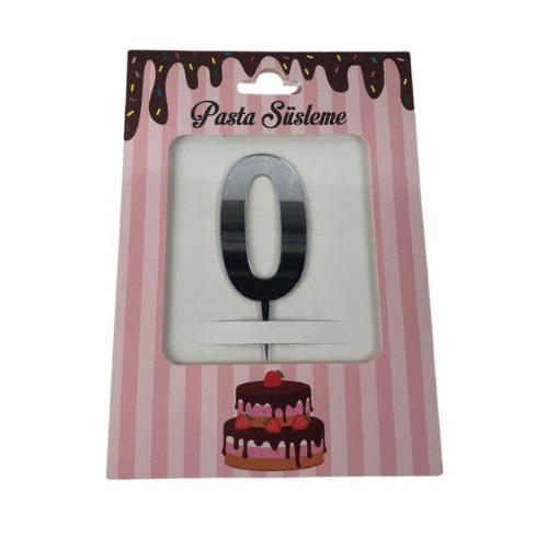 PLEKSİ GÜMÜŞ RAKAM 10 CM