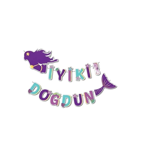 İYİ Kİ DOĞDUN DENİZ KIZI 3D BANNER