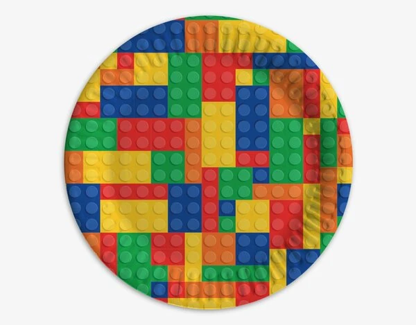 8'Lİ KARTON TABAK RENKLİ BLOKLAR TEMALI