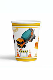 8LI KARTON BARDAK İNŞAAT TEMA 8 OZ