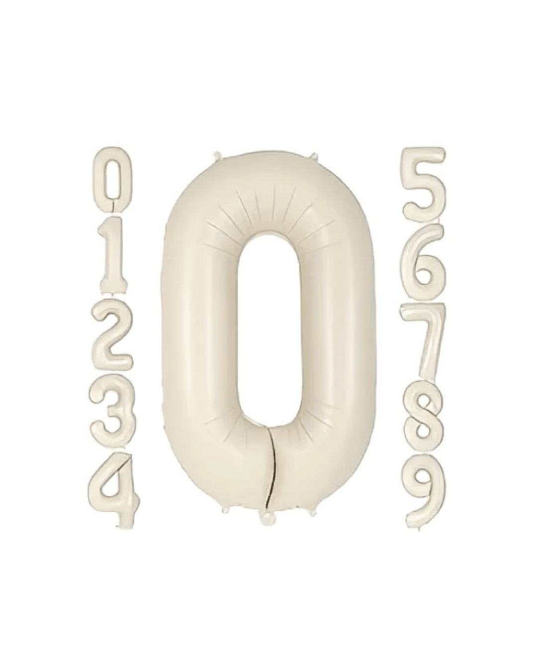 Krem Folyo Balon Rakam 34 inç