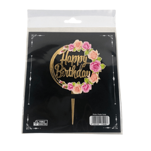 PLEKSİ HAPPY BIRTHDAY GOLD