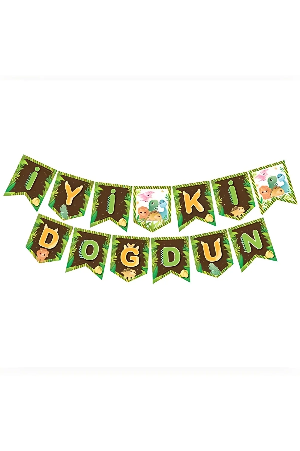 İYİ Kİ DOĞDUN DİNAZOR ZİKZAK BANNER