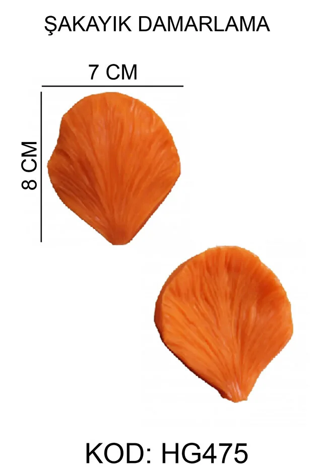  Şakayık Damarlama Figürlü Gıda Silikon Kalıbı HG-475