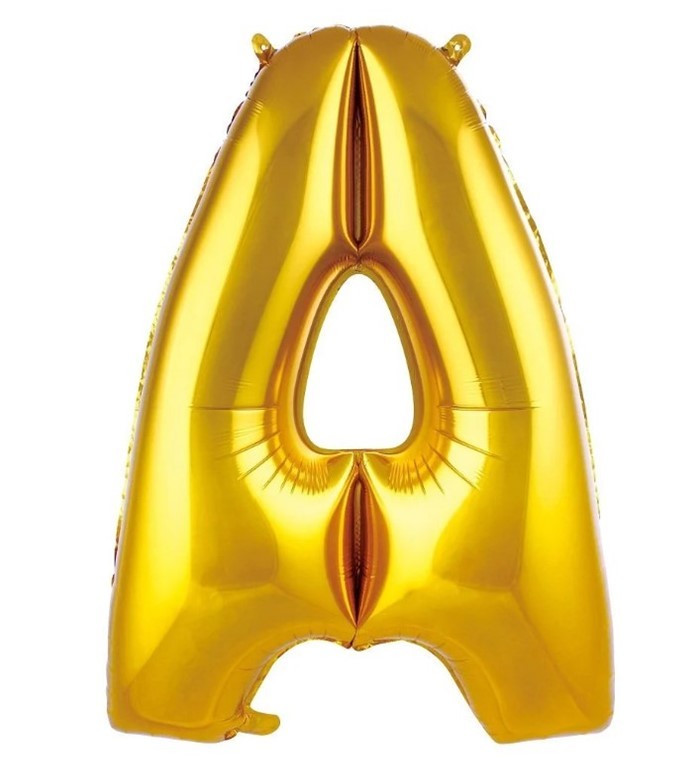 Gold Folyo Balon Harf 34 inç