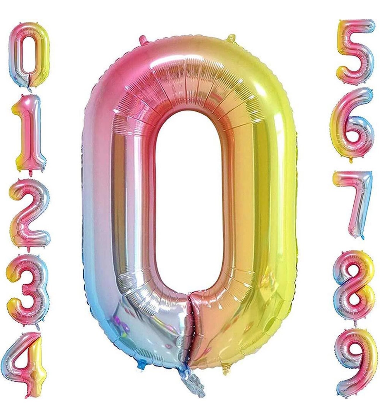Gökkuşağı Folyo Balon Rakam 34 inç