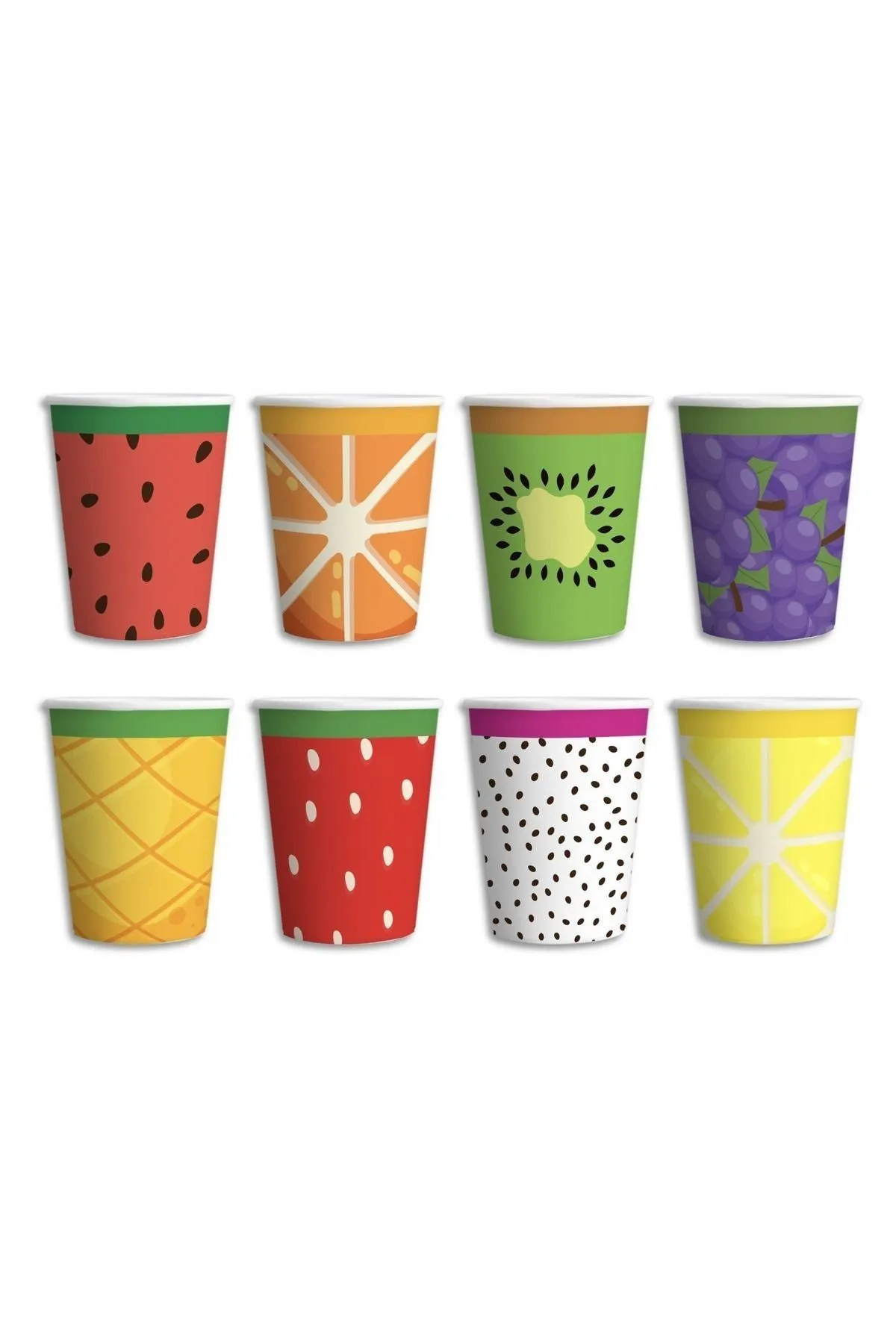 8LI KARTON BARDAK MEYVE TEMALI 8 OZ