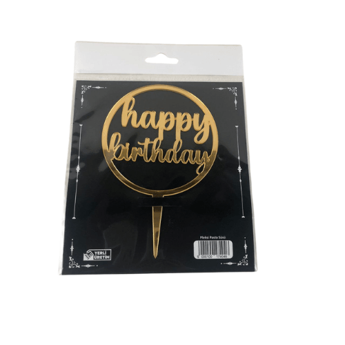 PLEKSİ HAPPY BIRTHDAY GOLD