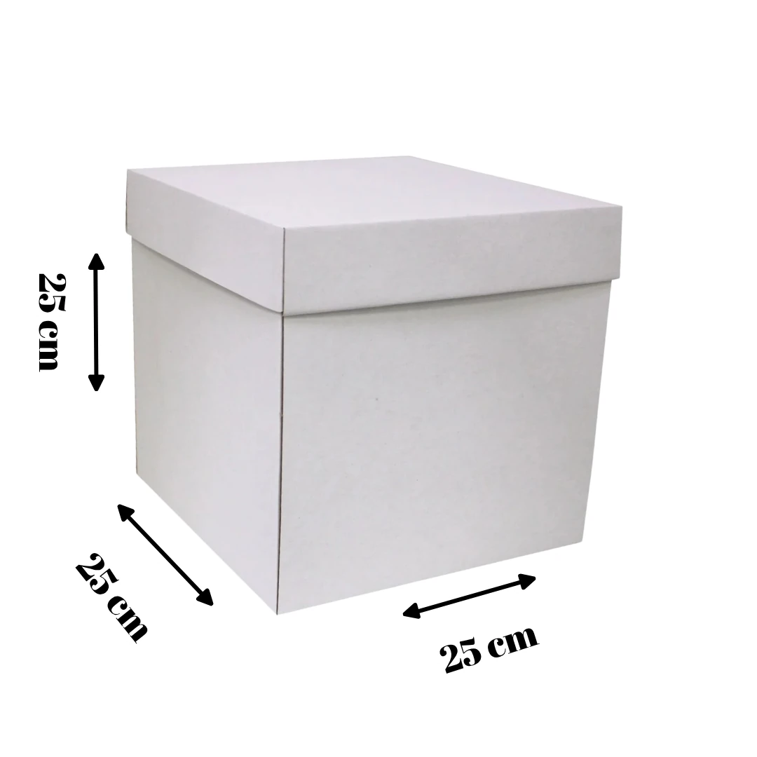 BEYAZ PASTA KUTUSU 25x25x25 CM 5 Adet