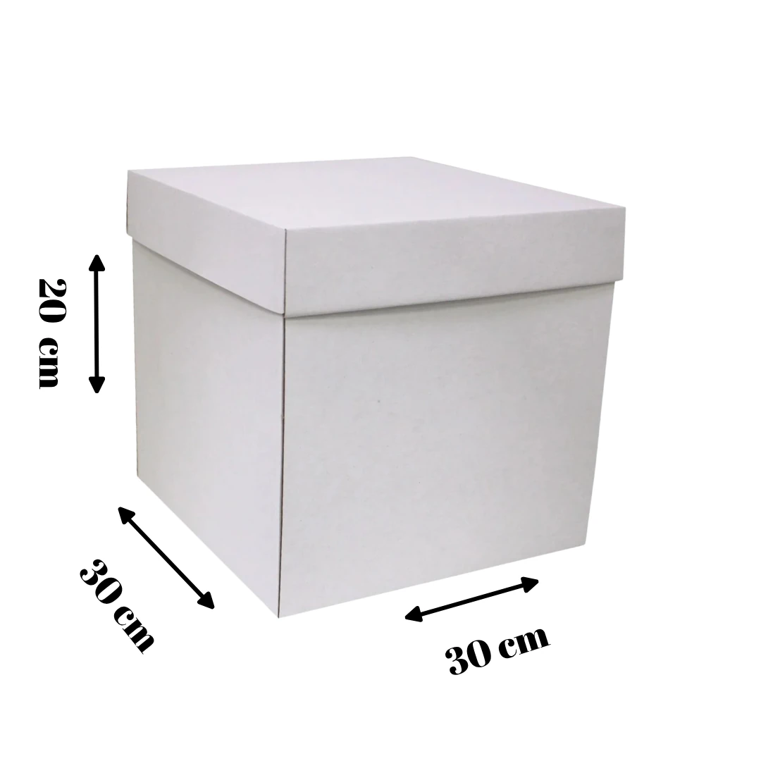 BEYAZ PASTA KUTUSU 30x30x20 CM 5 Adet