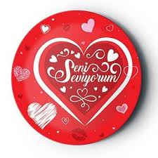 8'Lİ KARTON TABAK SENİ SEVİYORUM