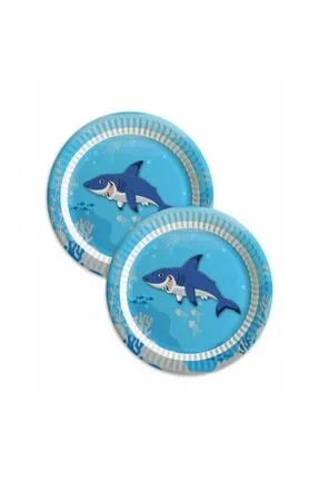 8'Lİ KARTON TABAK KÖPEKBALIĞI TEMALI