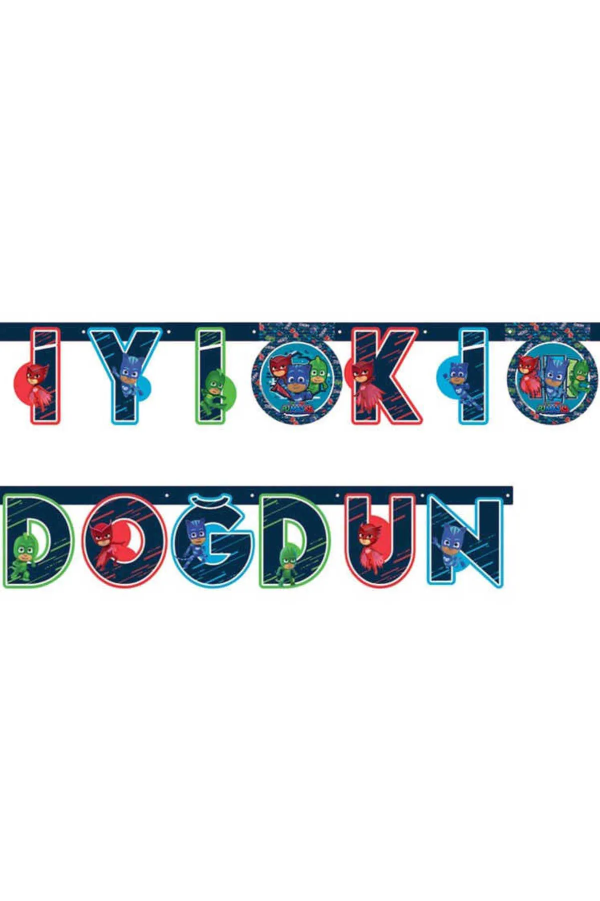 İYİ Kİ DOĞDUN PJ MASKS B.E. LİSANSLI