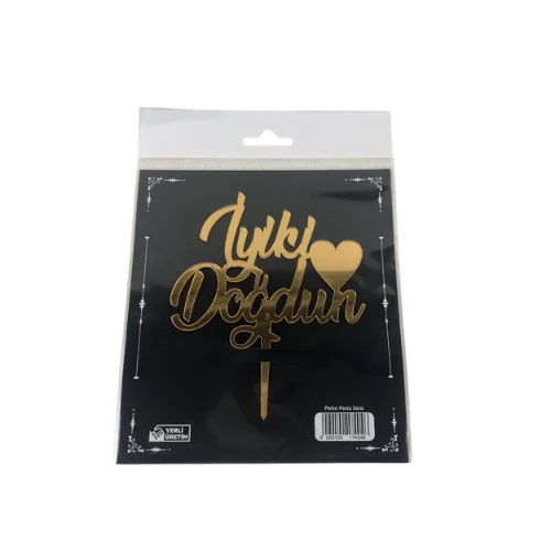 PLEKSİ İYİ Kİ DOĞDUN GOLD