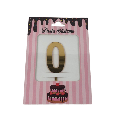 PLEKSİ GOLD RAKAM 10 CM