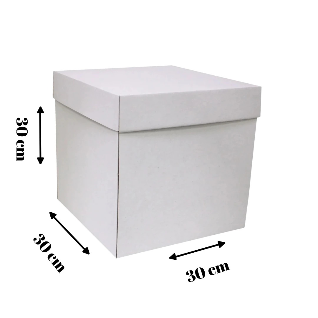 BEYAZ PASTA KUTUSU 30x30x30 CM 5 Adet