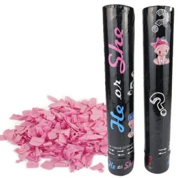 METAL KONFETİ CİNSİYET KIZ 30 CM