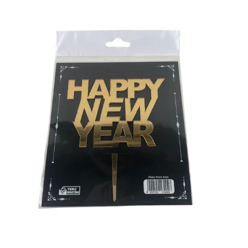 PLEKSİ HAPPY NEW YEAR GOLD