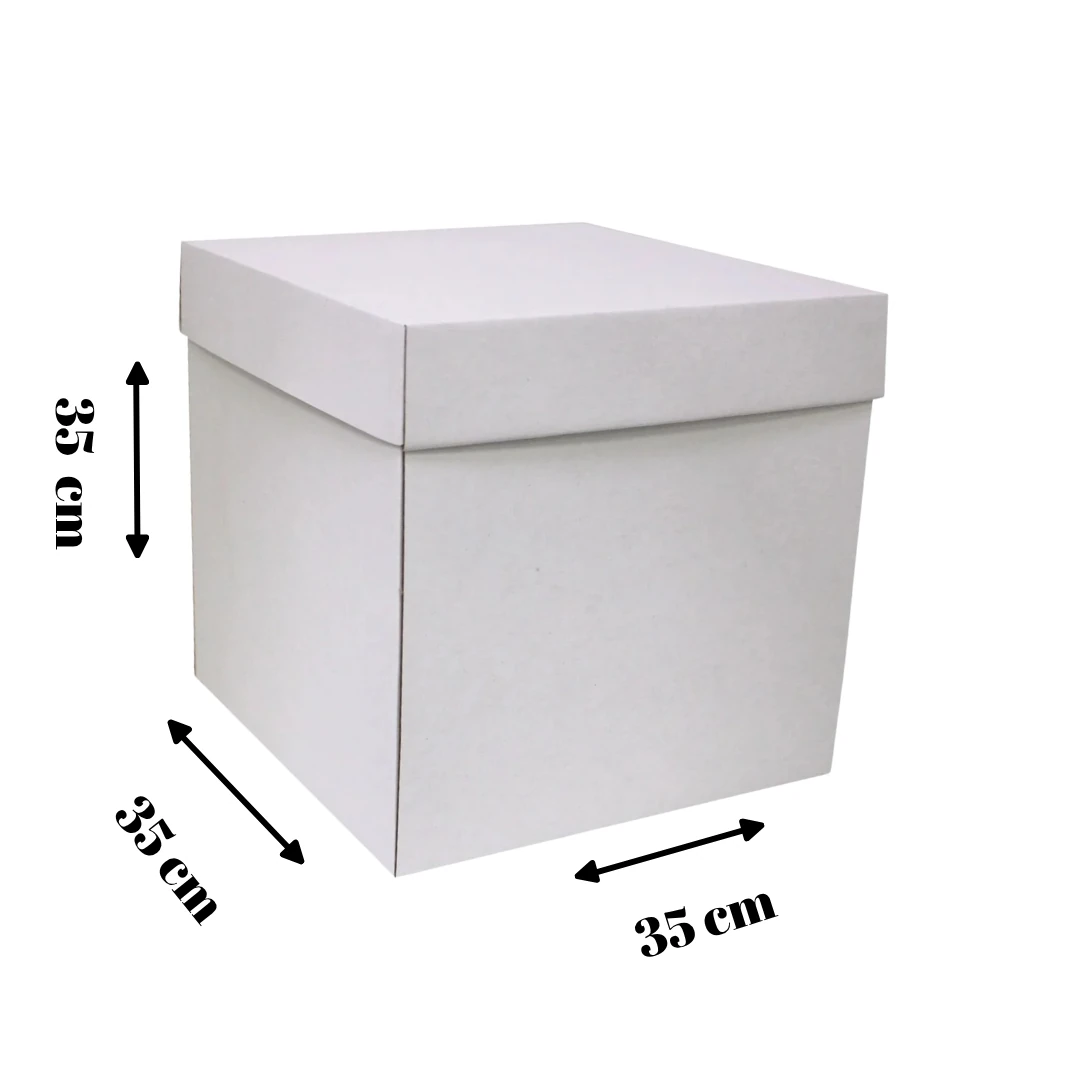 BEYAZ PASTA KUTUSU 35x35x35 CM 5 Adet 