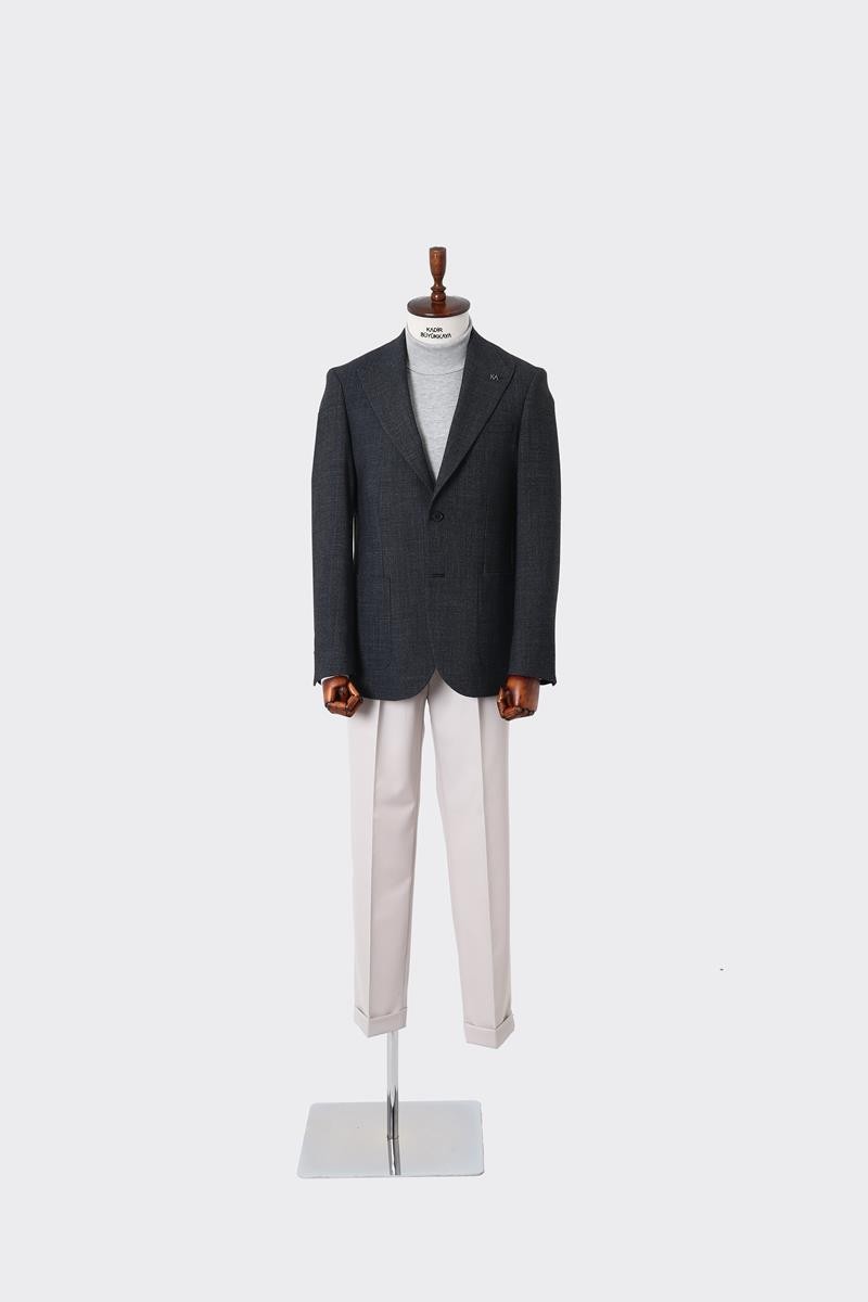 Klasik ve Modern Tarzda Slim Fit Erkek Ceket-KAW5096W