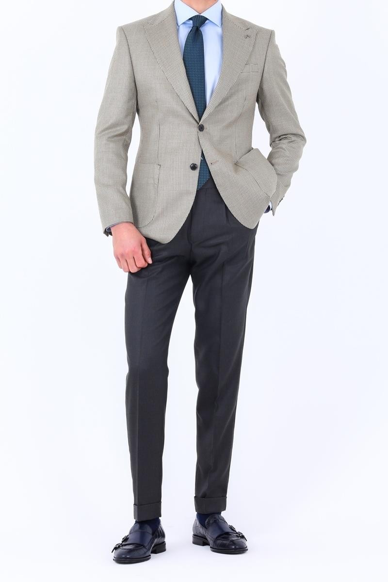 Erkekler İçin Modern Slim Fit Ceket-KAV5044W