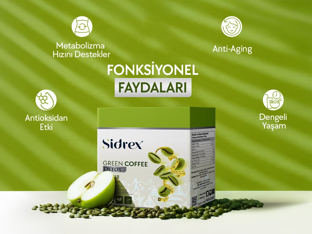 Green Coffee Detox | Bitkisel Destek Yeşil Kahve 