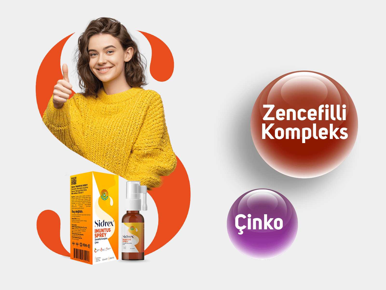 İmuntus Sprey | Zencefilli Kompleks İçeren Takviye Edici Gıda