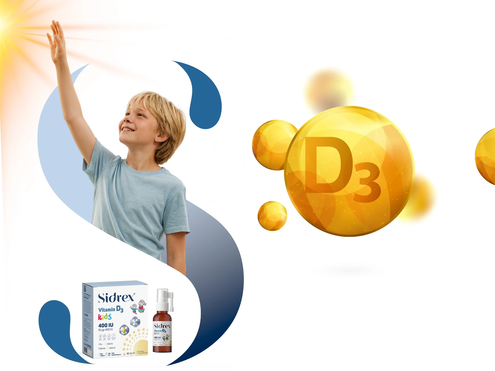 Vitamin D3  400 IU Kids | Çocuklar İçin Takviye Edici Gıda