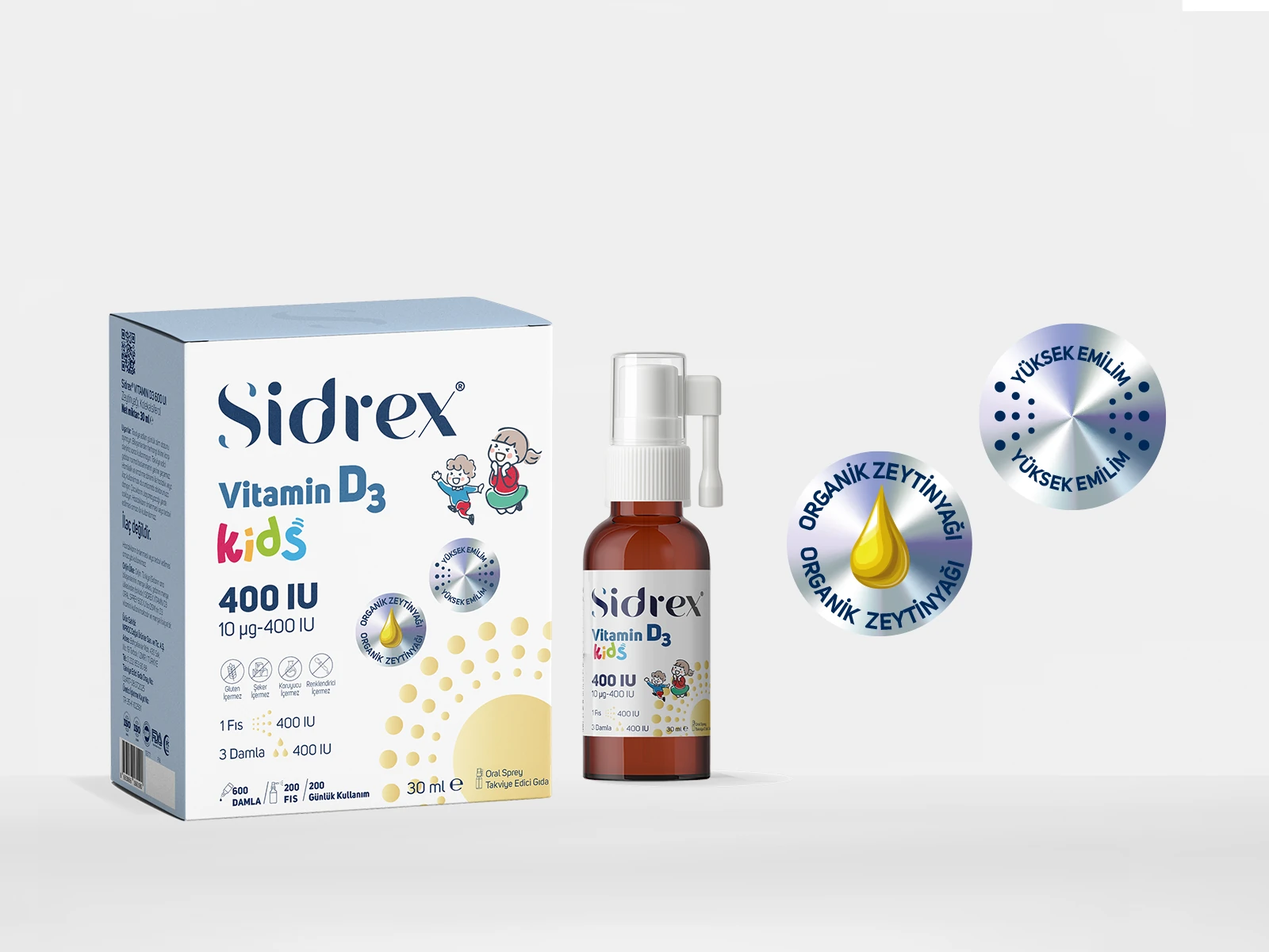 Vitamin D3  400 IU Kids | Çocuklar İçin Takviye Edici Gıda