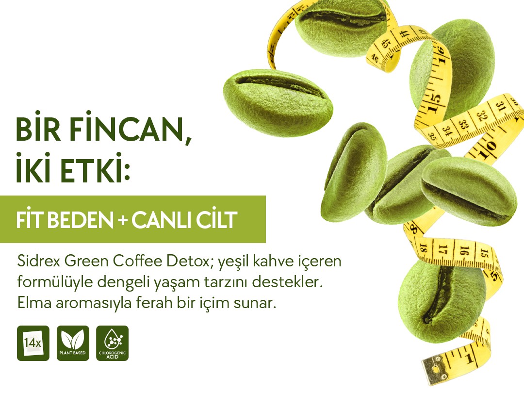 Green Coffee Detox | Bitkisel Destek Yeşil Kahve 