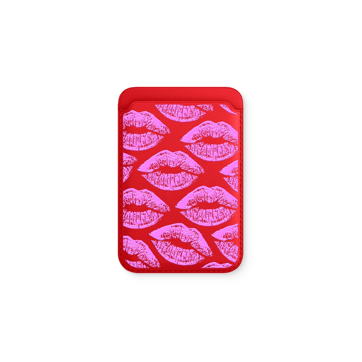 Pink Rush Deri - Magsafe Kartlık