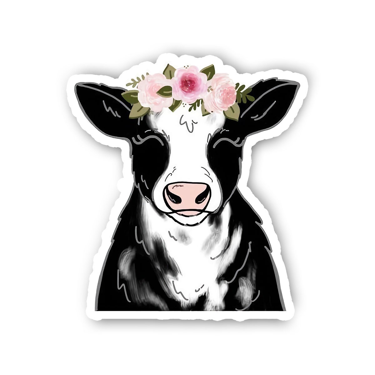Cow With Flower