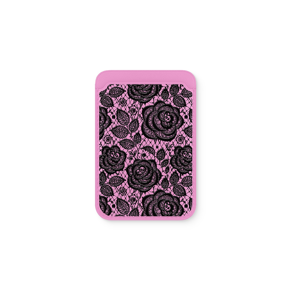 Obsidian Rose Deri - Magsafe Kartlık