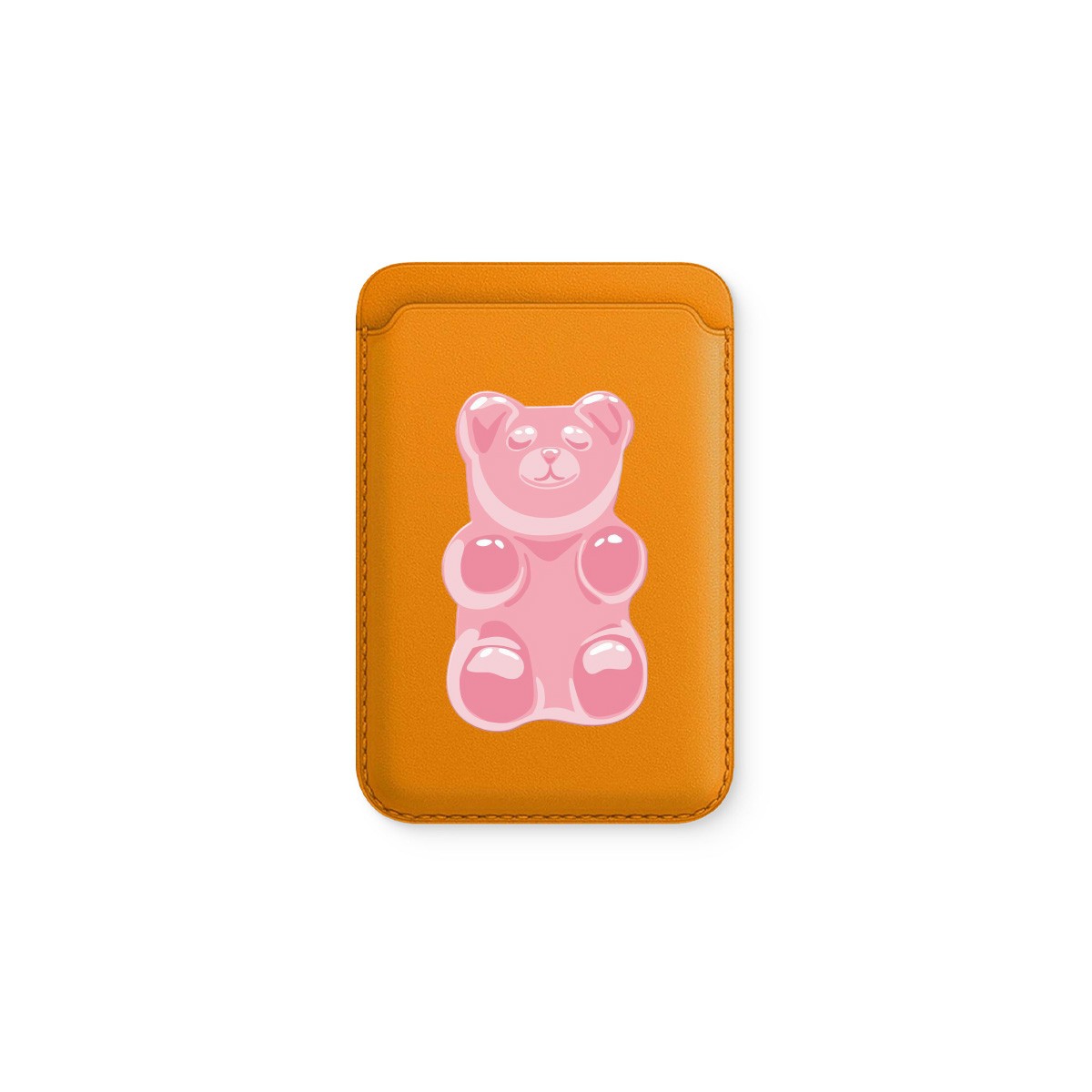 Jelly Bear Deri - Magsafe Kartlık