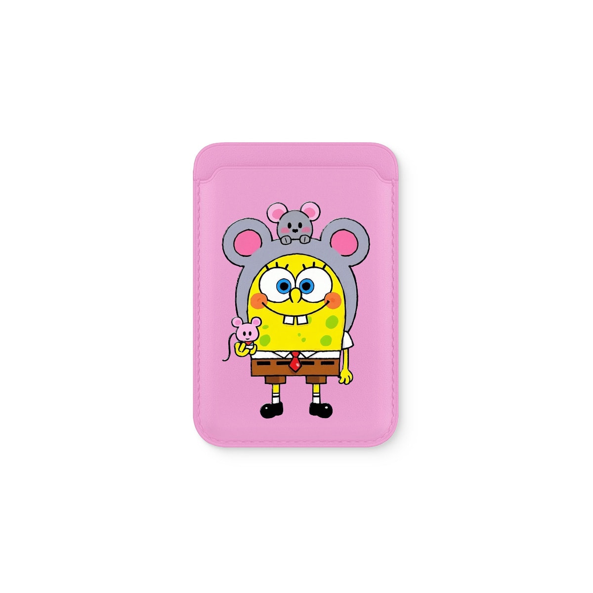 Cute Sponge Deri - Magsafe Kartlık