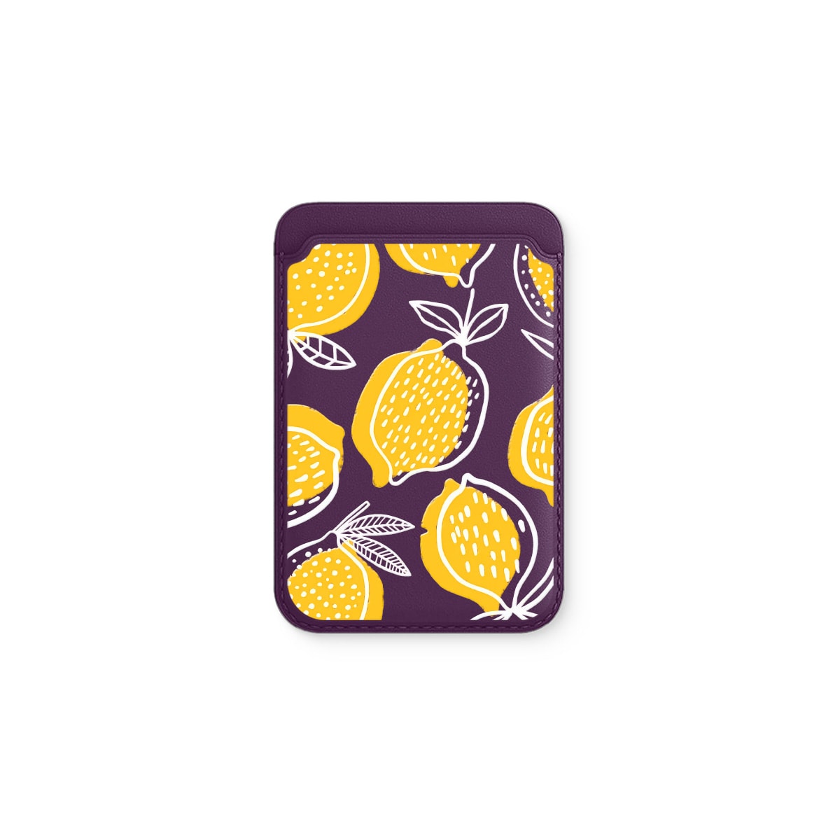 Lemon Sketch Deri - Magsafe Kartlık
