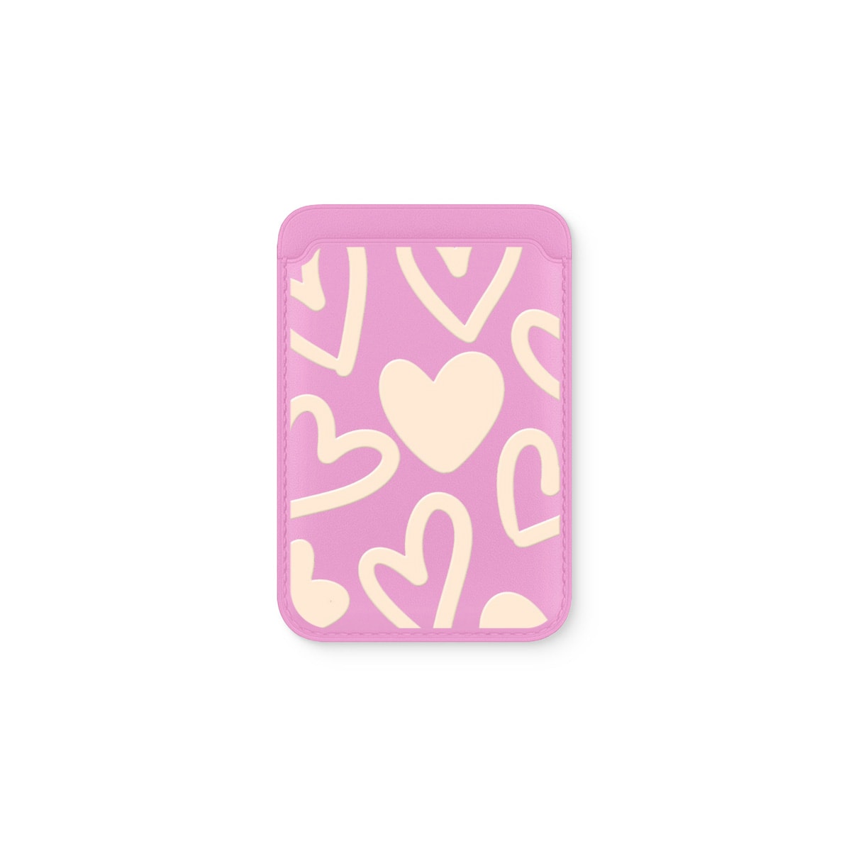 Sketch Heart Deri - Magsafe Kartlık