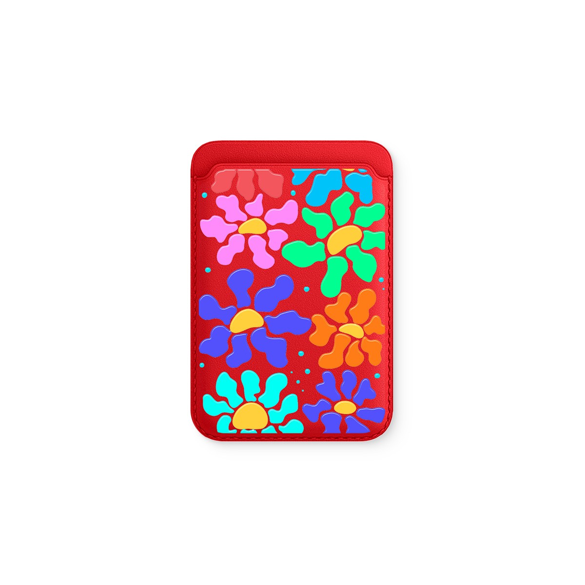 Color Bloom Deri - Magsafe Kartlık