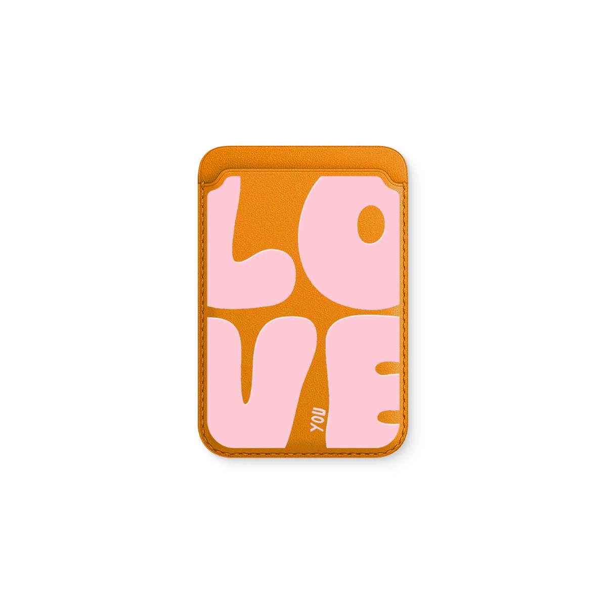 Love Love II Deri - Magsafe Kartlık